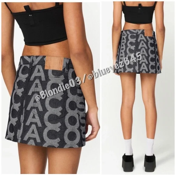 Marc Jacobs The Monogram denim miniskirt 28